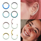 G23 Titanium Opal Nose Ring for Women Cartilage Earring