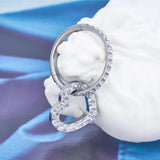 G23 Titanium Heart PIERC Hoop Earrings CZ Tragus Lip Nose Ring