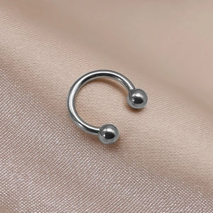 G23 Titanium Septum Ring 16G Circular Barbell Horseshoe Nose Ring