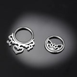 G23 Titanium Septum Piercing Arabesque Nose Ring 16G