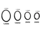 G23 Titanium Zircon Stone Nose Ring Open Septum Piercing