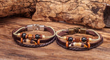 Brown Leather Surfer Bracelet Men's