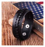 Vintage Leather Bracelet Cuff for Men