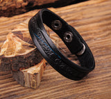 Vintage Leather Wristband Bracelet Cuff
