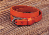 Light Brown Biker Double Wrap Leather Buckle Bracelet