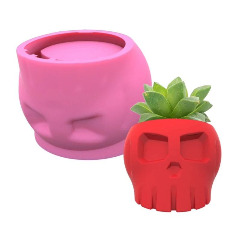 Creative Boy Head Silicone Mold for Succulent Flowerpot Resin