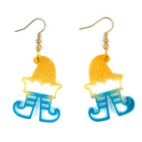 Elf Shape Christmas Earrings Mold for Diy