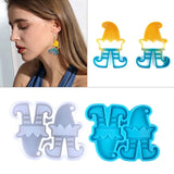 Elf Shape Christmas Earrings Mold for Diy