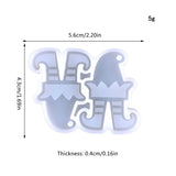 Elf Shape Christmas Earrings Mold for Diy