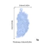 Leaf Ornaments Silicone Epoxy Resin Mold for DIY Keychain Pendant Jewelry