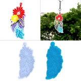 Leaf Ornaments Silicone Epoxy Resin Mold for DIY Keychain Pendant Jewelry