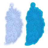 Leaf Ornaments Silicone Epoxy Resin Mold for DIY Keychain Pendant Jewelry