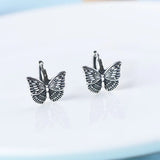 GAGAFEE Women's 925 Sterling Silver Butterfly Snowflake Earrings