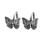 GAGAFEE Women's 925 Sterling Silver Butterfly Snowflake Earrings