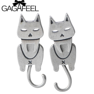 GAGAFEE 925 Silver Cat Fish Stud Earrings Hypoallergenic Jewelry