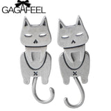 GAGAFEE 925 Silver Cat Fish Stud Earrings Hypoallergenic Jewelry