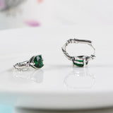 GAGAFEE Heart Shaped Zirconia Earrings