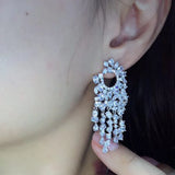 GAOLA Clear Zirconia Dangle Earrings for Women GLE6832Y