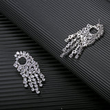 GAOLA Clear Zirconia Dangle Earrings for Women GLE6832Y