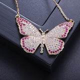GAOLA Butterfly Pendant Necklace CZ Jewelry GLD1255