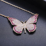 GAOLA Butterfly Pendant Necklace CZ Jewelry GLD1255