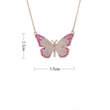 GAOLA Butterfly Pendant Necklace CZ Jewelry GLD1255