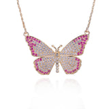 GAOLA Butterfly Pendant Necklace CZ Jewelry GLD1255