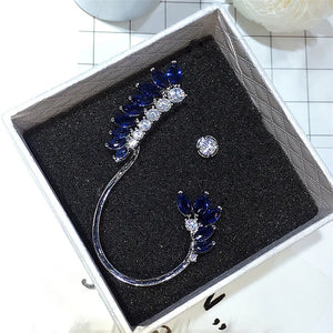 GAOLA Feather Wrap Cuff Clip Earring Cubic Zirconia Women Jewelry