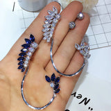GAOLA Feather Wrap Cuff Clip Earring Cubic Zirconia Women Jewelry