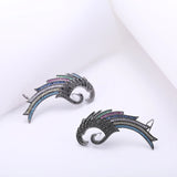 GAOLA Feather Clip Earring CZ Women Jewelry GLE4758L