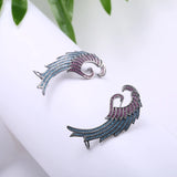 GAOLA Feather Clip Earring CZ Women Jewelry GLE4758L