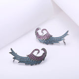 GAOLA Feather Clip Earring CZ Women Jewelry GLE4758L