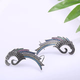 GAOLA Feather Clip Earring CZ Women Jewelry GLE4758L