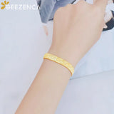925 Sterling Silver Woven Bracelet For Women Plated Braided 8.15mm Wide