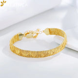 925 Sterling Silver Woven Bracelet For Women Plated Braided 8.15mm Wide