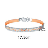 925 Sterling Silver Woven Bracelet For Women Plated Braided 8.15mm Wide