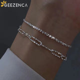 S925 Silver Bracelets For Women Double Layer Bracelet