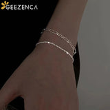 S925 Silver Bracelets For Women Double Layer Bracelet