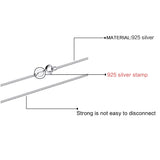 925 Sterling Silver Necklace Chain for Jewelry Pendant Link