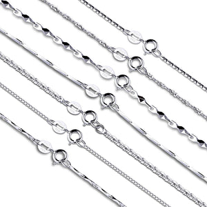925 Sterling Silver Necklace Chain for Jewelry Pendant Link
