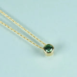 Round Birthstone Pendant Necklace for Women Girl