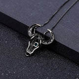 GEM'S BEAUTY Cow Pendant Necklace Real 925 Sterling Silver