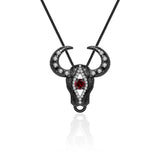 GEM'S BEAUTY Cow Pendant Necklace Real 925 Sterling Silver