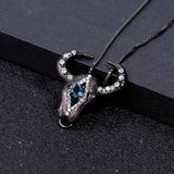 GEM'S BEAUTY Cow Pendant Necklace Real 925 Sterling Silver