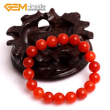 Orange Jade Beaded Stretchy Bracelet for Women Wholesale