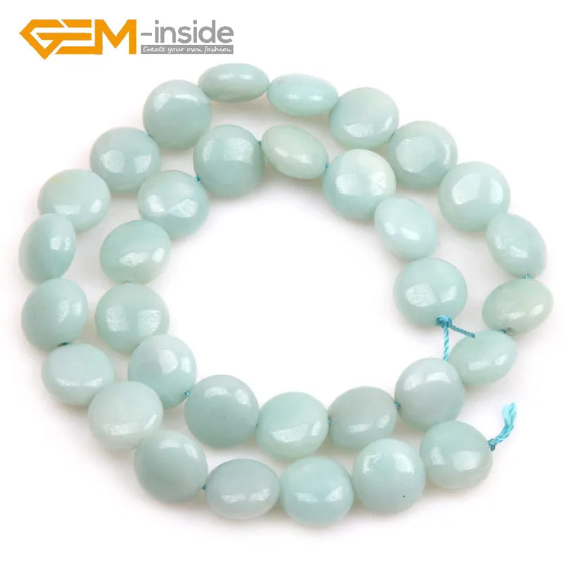 Amazonite Stone Beads Natural Stone Beads DIY Loose Beads 15 inches