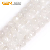 Moonstone Round Beads for Jewelry Making DIY 15" Strand