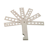Gemstone Measuring Tool 7 Blades Fan Diamond Gauge