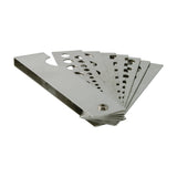 Gemstone Measuring Tool 7 Blades Fan Diamond Gauge