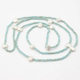 Butterfly Keshi Pearl Long Necklace for Women